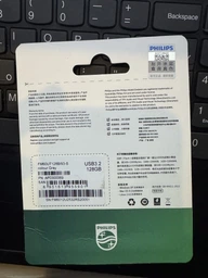 Флешка Двосторонняя Брелок Поворотная 2 в 1 для ПК и телефона PHILIPS 60UT USB 3.2 + Type-C OTG 128 гб Super Speed 150Mb/s Black фото от покупателей 6