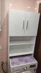 Тумба під пральну машину МП-006 з полицями 640х1900х250 мм Біла, Nikoshop фото від покупців 3