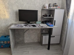 Компьютерный стол Garant Стандарт R дуб сонома/Нимфея альба (00-0052634512) фото от покупателей 19