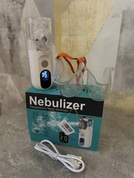 Ингалятор небулайзер Nebulizer Mesh Atomizer для детей и взрослых для дыхательной терапии портативный от сухого кашля насморка боли в горле для астматиков фото от покупателей 15