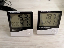 Настільний годинник з гігрометром і термометром HTC-1, кімнатний термометр з вологістю (VS7002353) фото от покупателей 19
