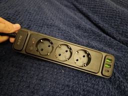 Сетевой фильтр-удлинитель RZTK Power Strip Pro 3 + 2 USB-A + USB-С (PD20W) Black 2 м фото от покупателей 5