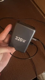 Зарядное устройство YMX 320W, GaN, PD 100W, QC 18W для телефонов, ноутбуков, 8 портов USB+Type-C - Черный фото от покупателей 1