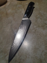 Японський ніж Santoku з дамаської сталі у подарунковій упаковці TURWHO 5" універсальний (VG10 Steel"5U)