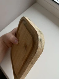 Маслянка скляна на бамбуковій підставці 18,5*14*7 см Viva Bamboo LB-640