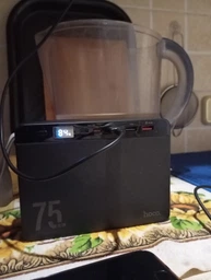 Портативна батарея повербанк Power bank Hoco J94 75 000 mAh пауербанк павер бенк для телефону зі швидкою зарядкою з ремінцем 22.5W, Чорний фото від покупців 1