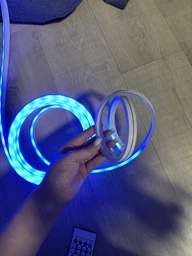 Светодиодная LED лента-шланг (неон) RGB-IC USB 5 м с управлением через Bluetooth, пульт ДУ фото от покупателей 4