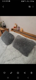 Подушка Меховая Cappone 50х70 см Графитовая, 2 шт