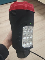 Ліхтар переносний Luxury/Yajia YJ-2895 5W+20SMD (акум. 3000mAh, power bank, ЗП 220V) 17.5см фото від покупців 7