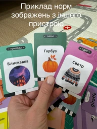 Говорящие обучающие карточки Trendzy Goods Монтессори для изучения английского языка карманный алфавит на 224 слова Голубой
