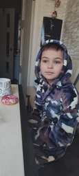 Детский махровый халат для мальчика Minoti 19pj46 41545JNR 116-122 см Милитари (5063025372489)