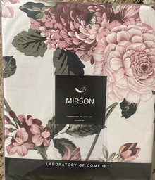 Комплект постельного белья MirSon Двуспальный 175х210 см 17-0726 Peony Whisper Бязь (2200010772074) фото от покупателей 2