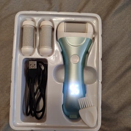 Пемза пилка для ног и пяток роликовая аккумуляторная Callus Remover 3W электрическая для шлифовки электропемза для педикюра USB зеленая фото от покупателей 9