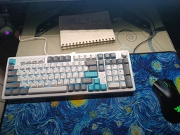 Клавиатура беспроводная GamePro Asgard Drakkar Keychron Super Red Switch Wireless/Bluetooth/USB Blue (MK305BL) фото от покупателей 9