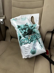 Силикагелевый наполнитель Super Cat для кошачьих туалетов 1.6 кг (3526collar)