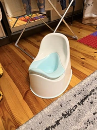 Детский горшок LOCKIG IKEA 405.915.81 белый / бирюзовый
