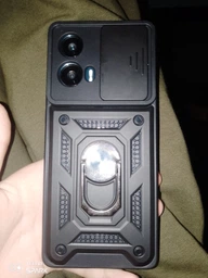 Чехол Camshield c кольцом-подставкой на Motorola Edge 50 Fusion / black фото от покупателей 10