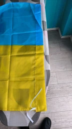 Флаг Украины с гербом ручной 140х90 см украинский национальный флаг Украины Kayfovo K140-90-1 фото от покупателей 1