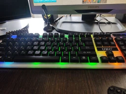 Клавиатура проводная игровая RIAS TLK 87 с RGB подсветкой USB Black (3_05774) фото от покупателей 1