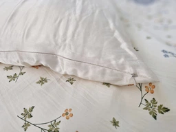 Шовкова наволочка Cat in Bed Vegan (віскоза) 50х70, айворі фото від покупців 1