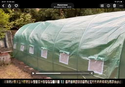 Теплица садовая 4Points 18м2 3х6м парник для огорода дома дачи с окнами, Зеленый фото от покупателей 1