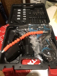 Акумуляторний шуруповерт 12V з набором інструментів та 2 акумуляторами в кейсі фото від покупців 1