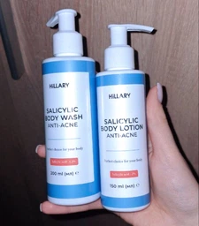 Комплекс для тела против акне с салициловой кислотой: Гель, Лосьон Hillary Anti-Acne Body Care Complex with Salicylic Acid K2-11-030 фото от покупателей 11