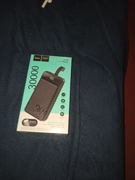 Павербанк PowerBank зі швидкою зарядкою та ліхтарем 30000mAh HOCO J123B |3USB/1Type-C, 22.5W+PD20W| Чорний