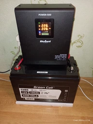 Джерело безперебійного живлення (ДБЖ) Rebel POWER-800 12/230V (500/800W) RB-4002 фото від покупців 9