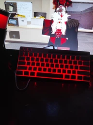 Клавиатура AULA F3061 Розовая с RGB Игровая Проводная Мембранная с Подсветкой Клавиш. Мини Формат. С Функциональными Клавишами и Подставкой на Телефон фото от покупателей 4