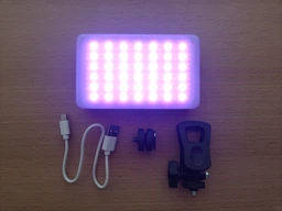 Аккумуляторный видеосвет накамерный RGB AY-96JSSR светодиодная цветная мини лампа с прищепкой для фото и видео фото от покупателей 3