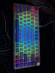 Ігрова Бездротова Механічна Клавітура Attack shark x85 White-purple