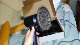 Професійний фен стайлер для волосся Super Hair Dryer 1600 Вт + 5в1 насадок, сірий / фуксія