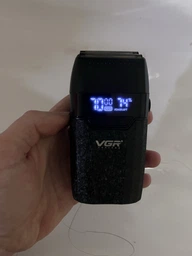 Электробритва шейвер мужской профессиональный VGR V-640S бритва 9000 ОБ. чорный фото от покупателей 2
