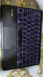 Клавиатура беспроводная JEQANG JB-380 bluetooth charging and lighting touch keyboard Черный фото от покупателей 1