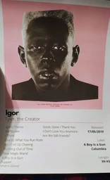 Набір постерів Tyler The Creator / 4 шт А3 / Cherry Bomb, Flower Boy, Igor, Chromakopia / Плакат Тайлер зе крійтер