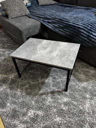Стол журнальный приставной Терри Комбо Ferrum-decor 345x662x440 Черный металл ДСП Сосна Кембра 16 мм (TERRIK003) фото от покупателей 2