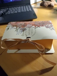 Кишенькове дзеркальце з Деревом життя та рожевим лотосом (бірюзовий дизайн), діаметр 7 см