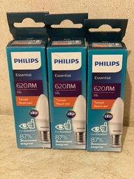 Світлодіодна лампа Philips ESSLEDCandle 6W 620lm E27 2700К B35NDFRRCA 3 шт