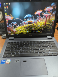 Ноутбук Acer TravelMate P4 13 TMP413-51-TCO-592D (NX.B55EU.003) Slate Blue / 13.3" IPS WUXGA / Intel Core i5-1335U / RAM 16 ГБ / SSD 512 ГБ / Зарядка від USB / Підсвітка клавіатури