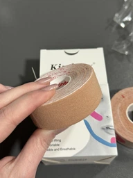 Кинезио тейп для лица Kindmax Face Tape 2,5 см х 10 м Бежевый