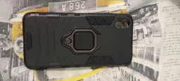 Чохол Ring case для Xiaomi Redmi 7A броньований бампер з кільцем чорний фото від покупців 2