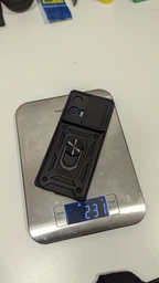 Чохол Hide Shield для Motorola Edge 50 Fusion протиударний бампер з підставкою кільцем Red фото від покупців 4