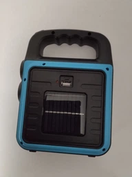 Ліхтар акумуляторний з сонячною панеллю і функцією Power Bank LED COB, потужний ручний ліхтар-прожектор з USB зарядкою і 4 режимами світла, портативна лампа на акумуляторі для дому, дачі, кемпінгу, HS-8020D-Orange