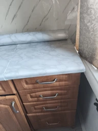 Набор самоклеящаяся ПВХ пленка 2 шт по 0,6х3м, HOME DESIGN, интерьерная, водостойкая, для мебели и кухни, цвет светло-серый мрамор фото от покупателей 8