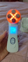 Микротоковый массажер для лица и шеи RF & EMS Beaty Instrument с микротоками 9 режимов лифтинг LPG и тонус кожи для омоложения с микротоками электрический аккумуляторный фото от покупателей 2
