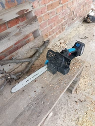 Акумуляторна ланцюгова пила ( пилка ) садова V-Tekk Electric Saw з шиною 12" для дерева та гілок, електропила + 2 акумулятори 21В, кейс