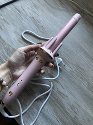 Плойка для локонов Automatic Curler 48W автоматическая стайлер - бигуди для волос розовая Model 0574 фото от покупателей 19