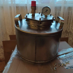 Газовый автоклав из нержавеющей стали для домашнего консервирования на 8 банок (0.5 л), 12 л, ЧПУ-сборник фото от покупателей 1