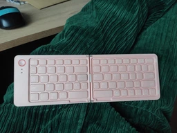 Складная Bluetooth-клавиатура Meetion MT-BTK001 | BT, 150 day standbuy, Type-C Charging | Pink фото от покупателей 1